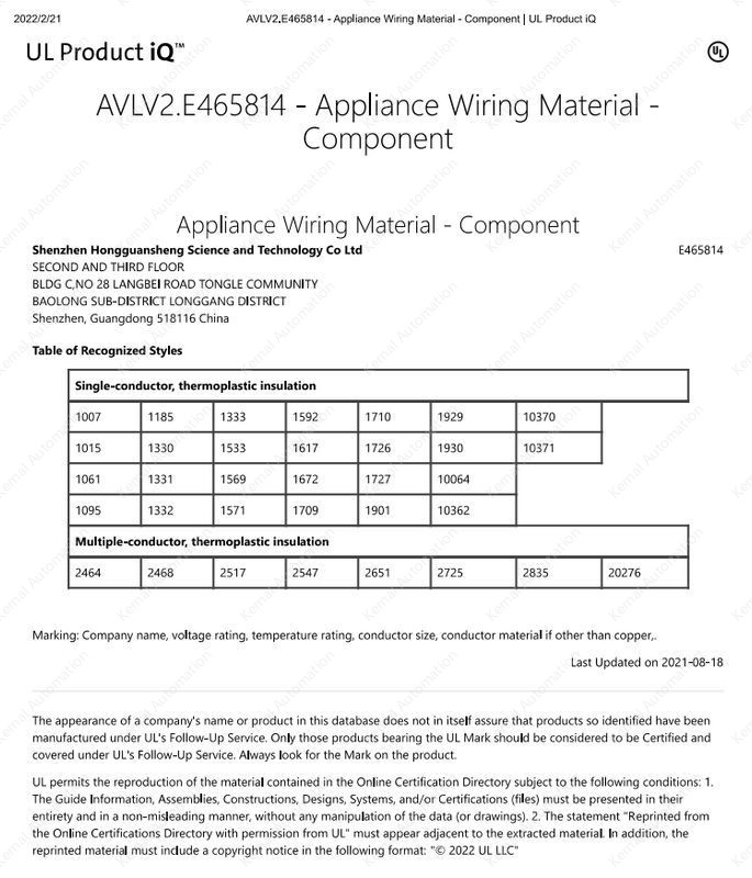 22AWG Blue 20 cores